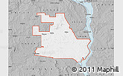 Gray Map of ZIP code 58570