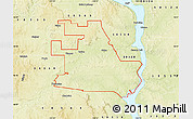 Physical Map of ZIP code 58570