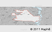 Gray Panoramic Map of ZIP code 58570