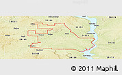 Physical Panoramic Map of ZIP code 58570