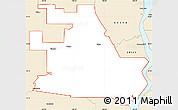 Classic Style Simple Map of ZIP code 58570