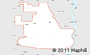 Silver Style Simple Map of ZIP code 58570
