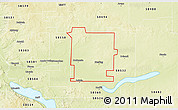 Physical 3D Map of ZIP code 58572