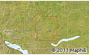 Satellite 3D Map of ZIP code 58572