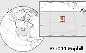 Blank Location Map of ZIP code 58572, highlighted country, highlighted county