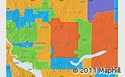 Political Map of ZIP code 58572