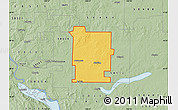 Savanna Style Map of ZIP code 58572