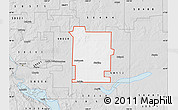 Silver Style Map of ZIP code 58572