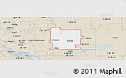 Classic Style Panoramic Map of ZIP code 58572