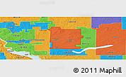 Political Panoramic Map of ZIP code 58572