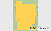 Savanna Style Simple Map of ZIP code 58572