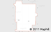 Silver Style Simple Map of ZIP code 58572