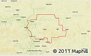 Physical 3D Map of ZIP code 58579