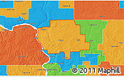 Political 3D Map of ZIP code 58579