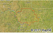 Satellite 3D Map of ZIP code 58579