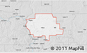 Silver Style 3D Map of ZIP code 58579