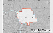 Gray Map of ZIP code 58579