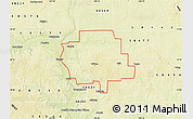 Physical Map of ZIP code 58579