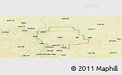 Physical Panoramic Map of ZIP code 58579