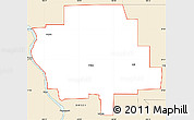 Classic Style Simple Map of ZIP code 58579