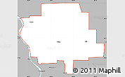 Gray Simple Map of ZIP code 58579