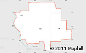 Silver Style Simple Map of ZIP code 58579