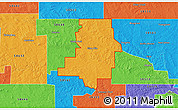 Political 3D Map of ZIP code 58631
