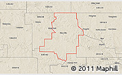 Shaded Relief 3D Map of ZIP code 58631
