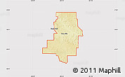 Physical Map of ZIP code 58631, cropped outside