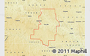 Physical Map of ZIP code 58631
