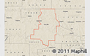 Shaded Relief Map of ZIP code 58631