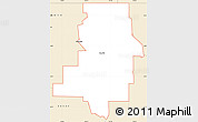 Classic Style Simple Map of ZIP code 58631