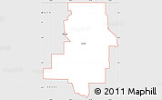 Silver Style Simple Map of ZIP code 58631