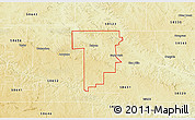 Physical 3D Map of ZIP code 58638