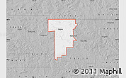 Gray Map of ZIP code 58638