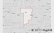 Silver Style Map of ZIP code 58638