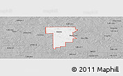 Gray Panoramic Map of ZIP code 58638