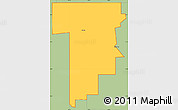 Savanna Style Simple Map of ZIP code 58638