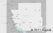 Gray 3D Map of Burleigh County