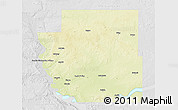 Physical 3D Map of Burleigh County, lighten, desaturated