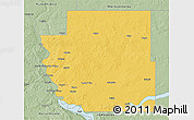 Savanna Style 3D Map of Burleigh County