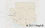 Shaded Relief 3D Map of Burleigh County, lighten