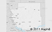 Silver Style 3D Map of Burleigh County