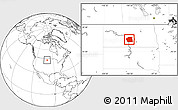 Blank Location Map of Burleigh County