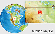 Physical Location Map of Burleigh County