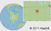 Savanna Style Location Map of Burleigh County