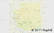 Physical Map of Burleigh County, lighten