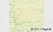 Physical Map of Burleigh County