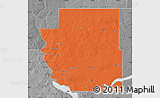 Political Map of Burleigh County, desaturated