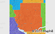 Political Map of Burleigh County